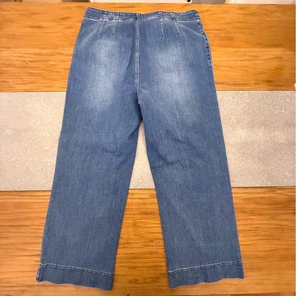 J.McLaughlin Hadleigh Wide Leg Denim Trousers Jeans Size 12 - Picture 6 of 11